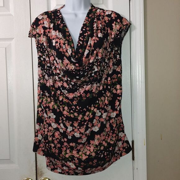 Worthington Woman floral print sleeveless top Sz 2X - Picture 1 of 5
